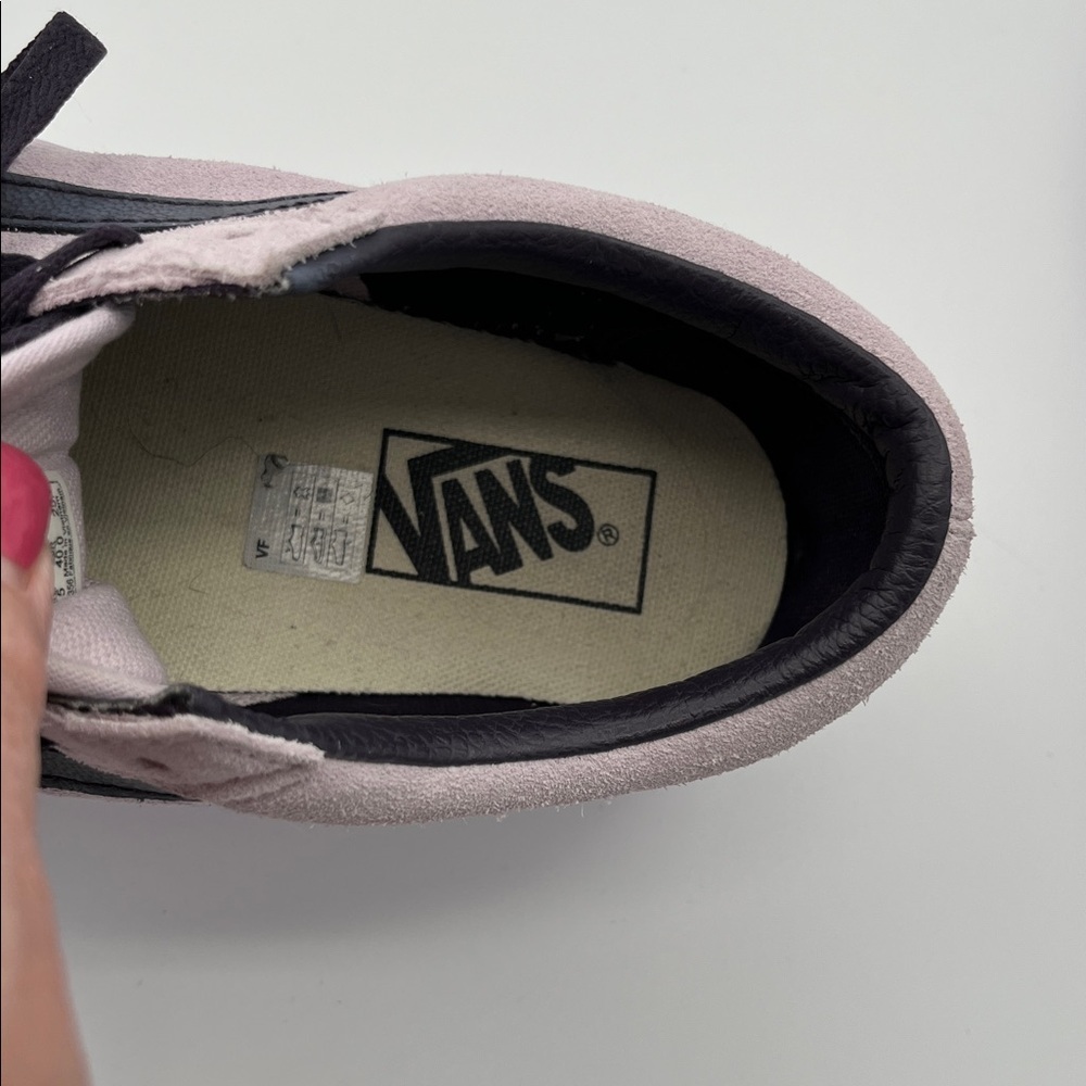 Vans Old Skool Stackform Suede Lavender Shoes Womens Size 9 Purple Laces EUC - Picture 7 of 8